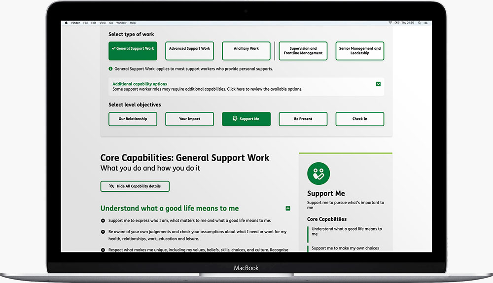 NDIS Capability Framework