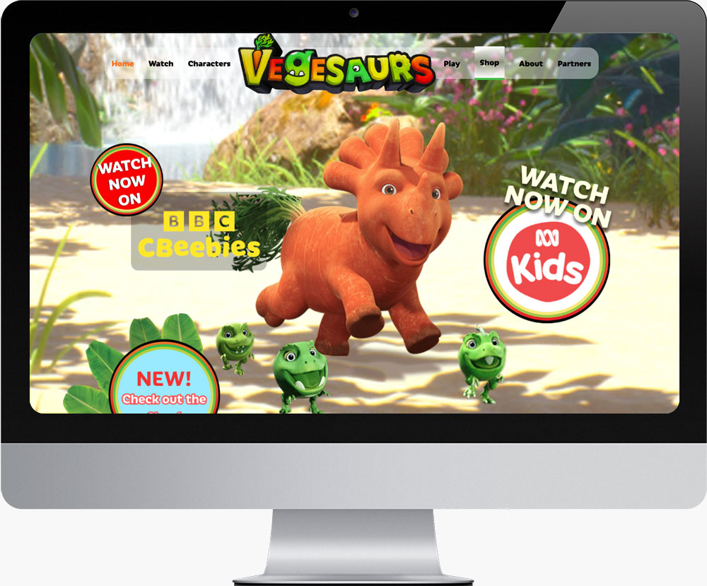 Vegesaurs responsive Webflow site